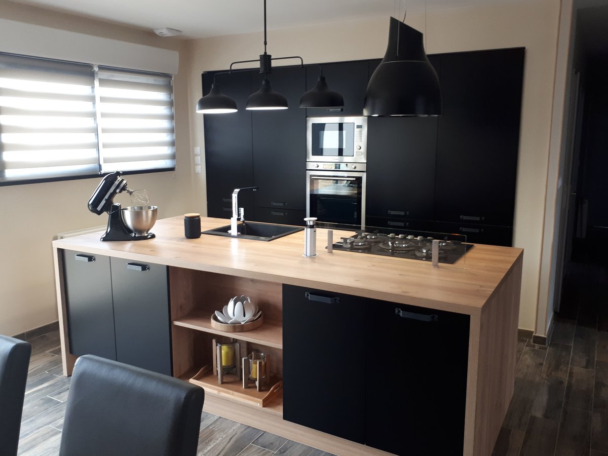Cuisine équipée sur mesure Velvet Noir Soft
