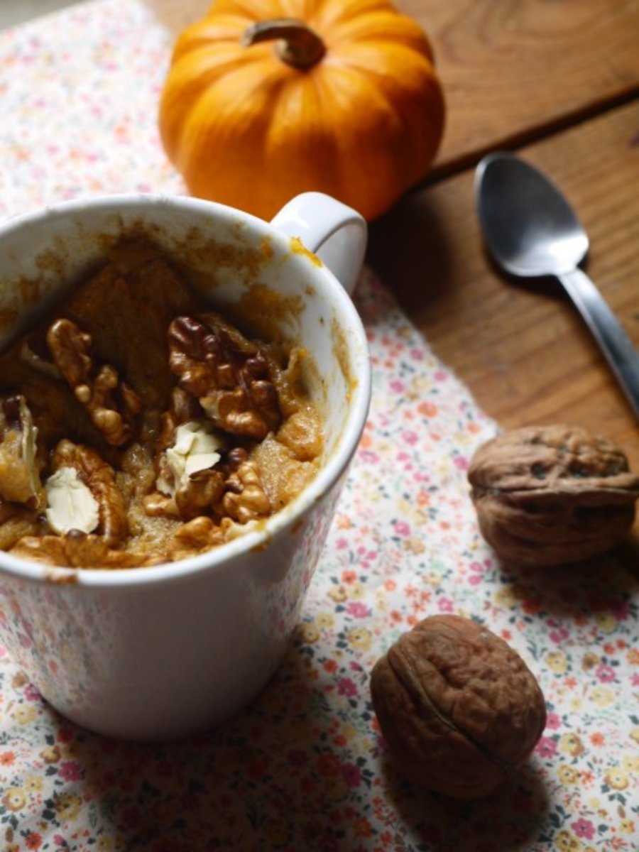 Mug cake courge noix
