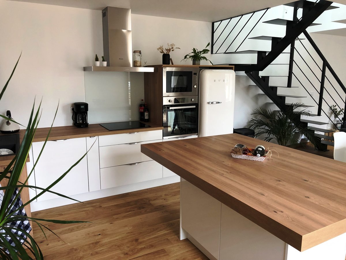 Cuisine équipée sur mesure Light Blanc Brillant