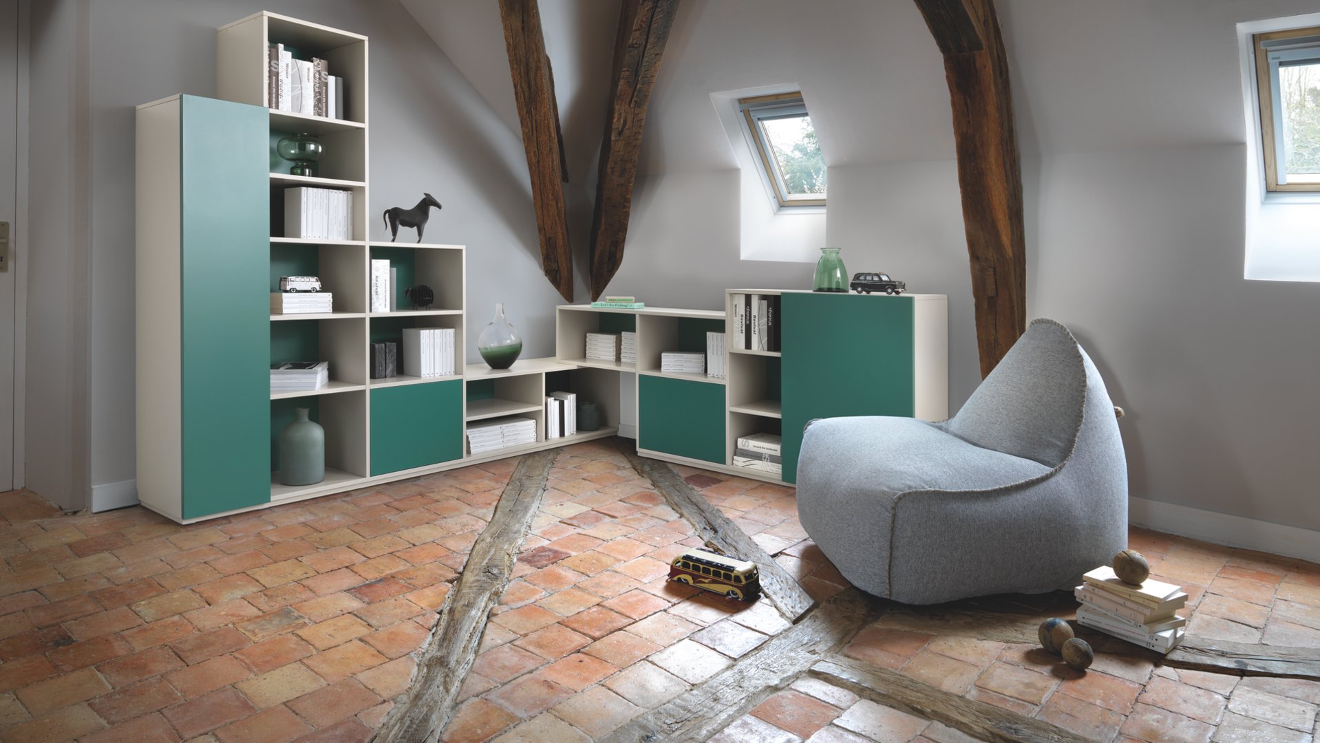 Large Corner Bookshelf Schmidt