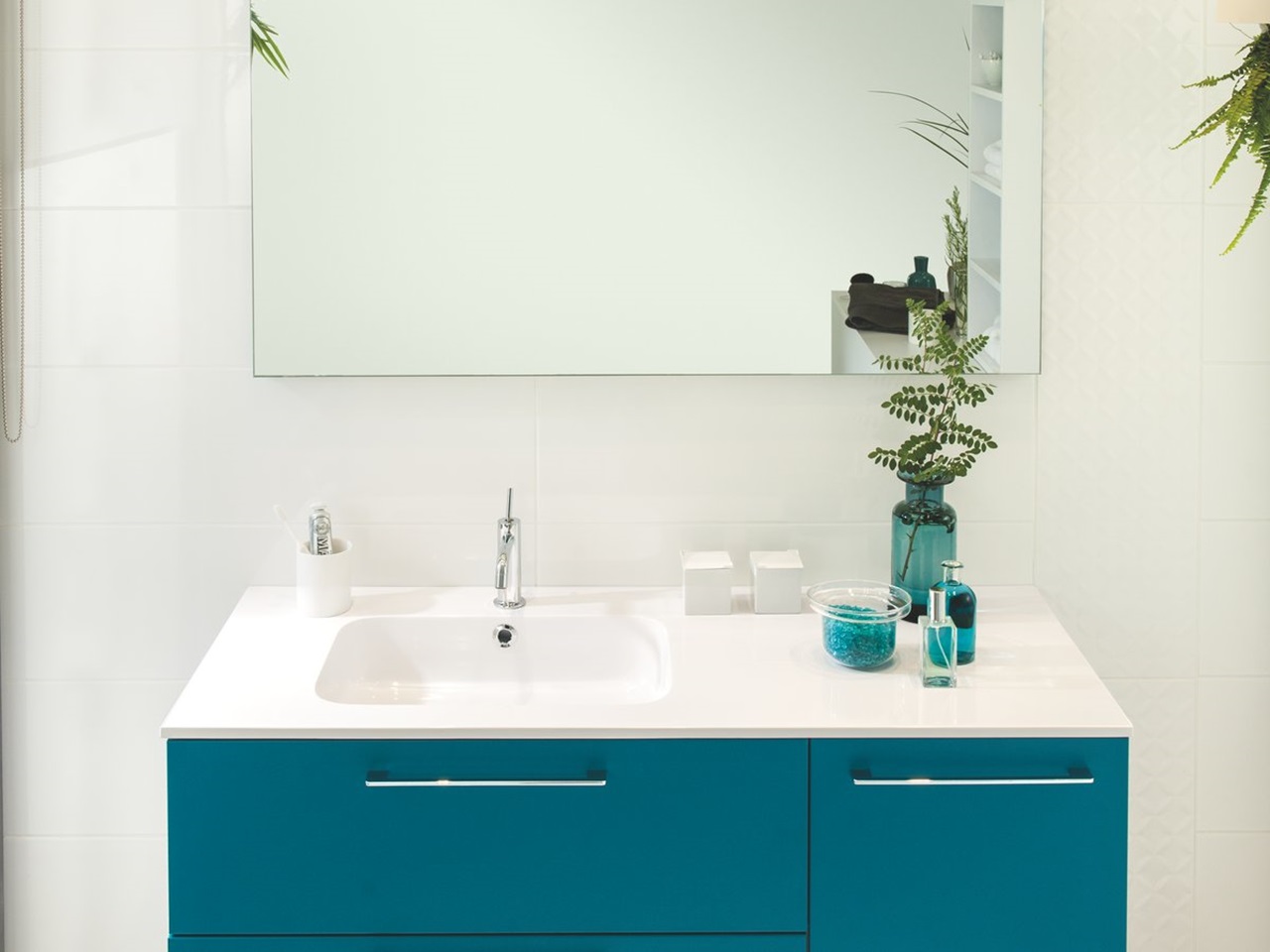 Blue Bathroom Unit With Dressing Table Schmidt