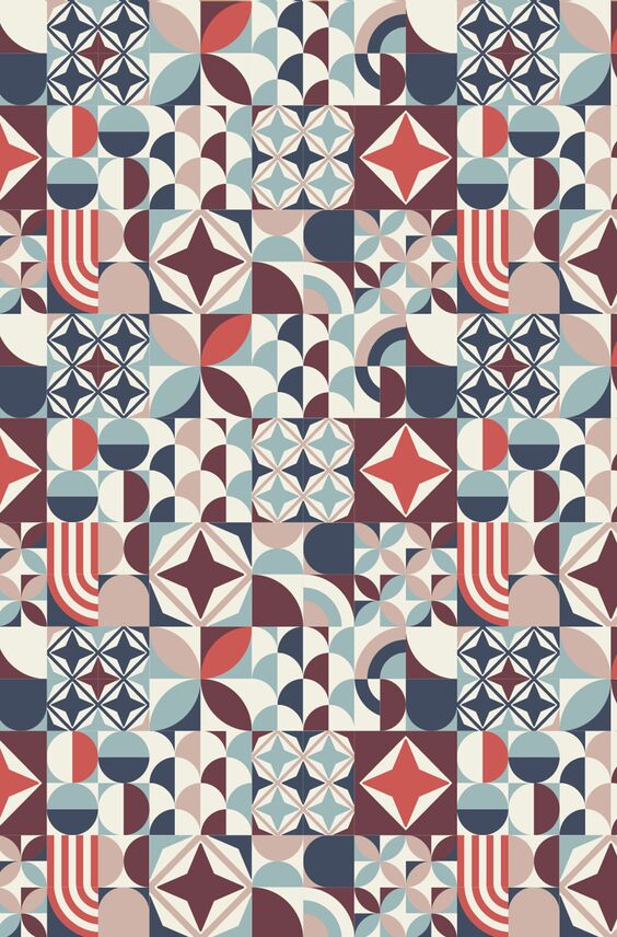 Panneau de crédence Pimp - Carreaux ciments rouge