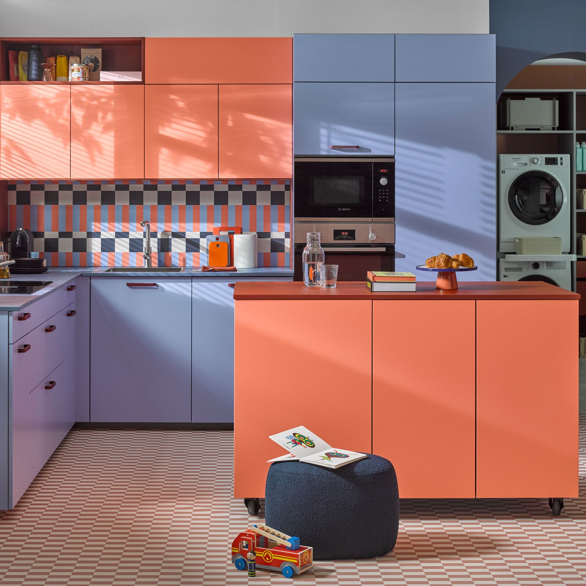Cuisines équipées de style design : bohème folk 
