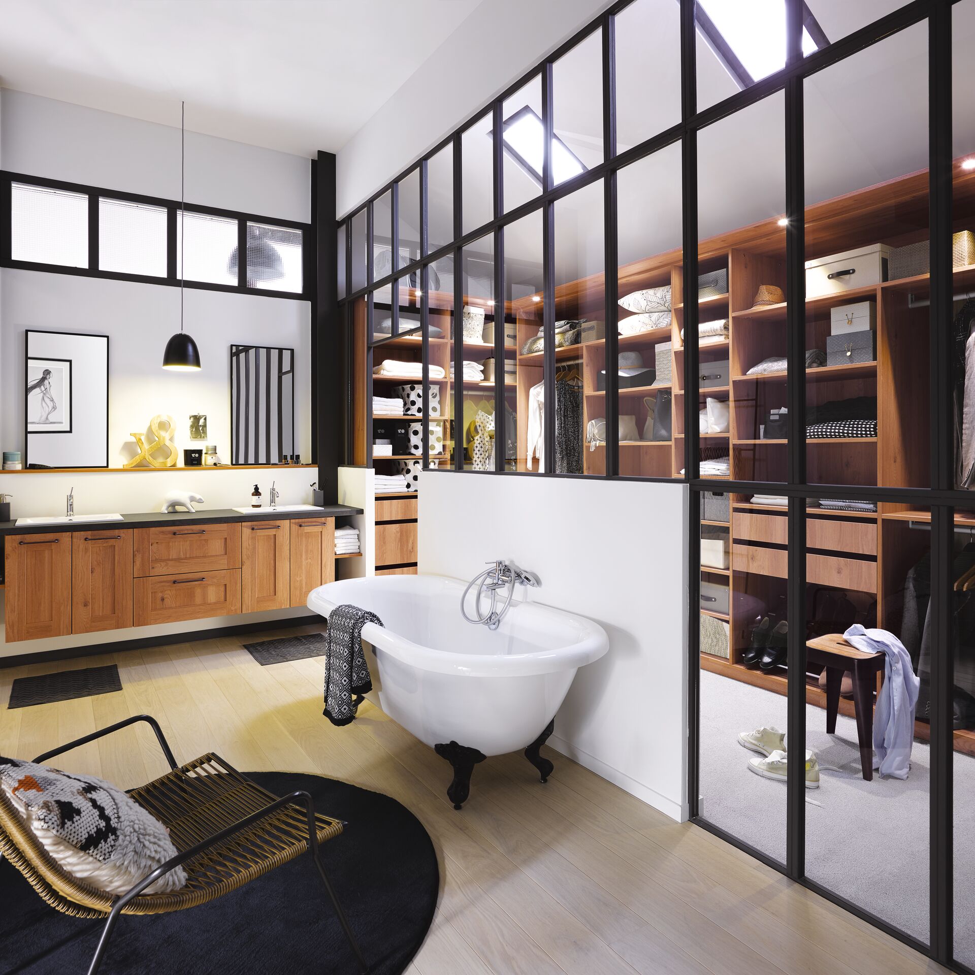 Meubles au style scandinave pour salle de bain