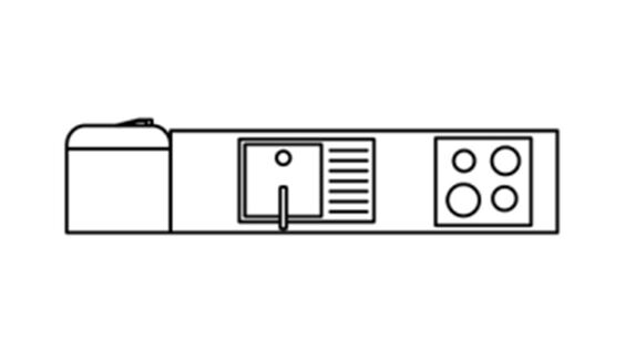 Cuisine équipée en I - Cuisinella