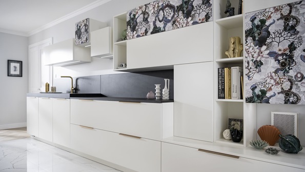 White kitchen with Lacroix Maison designer