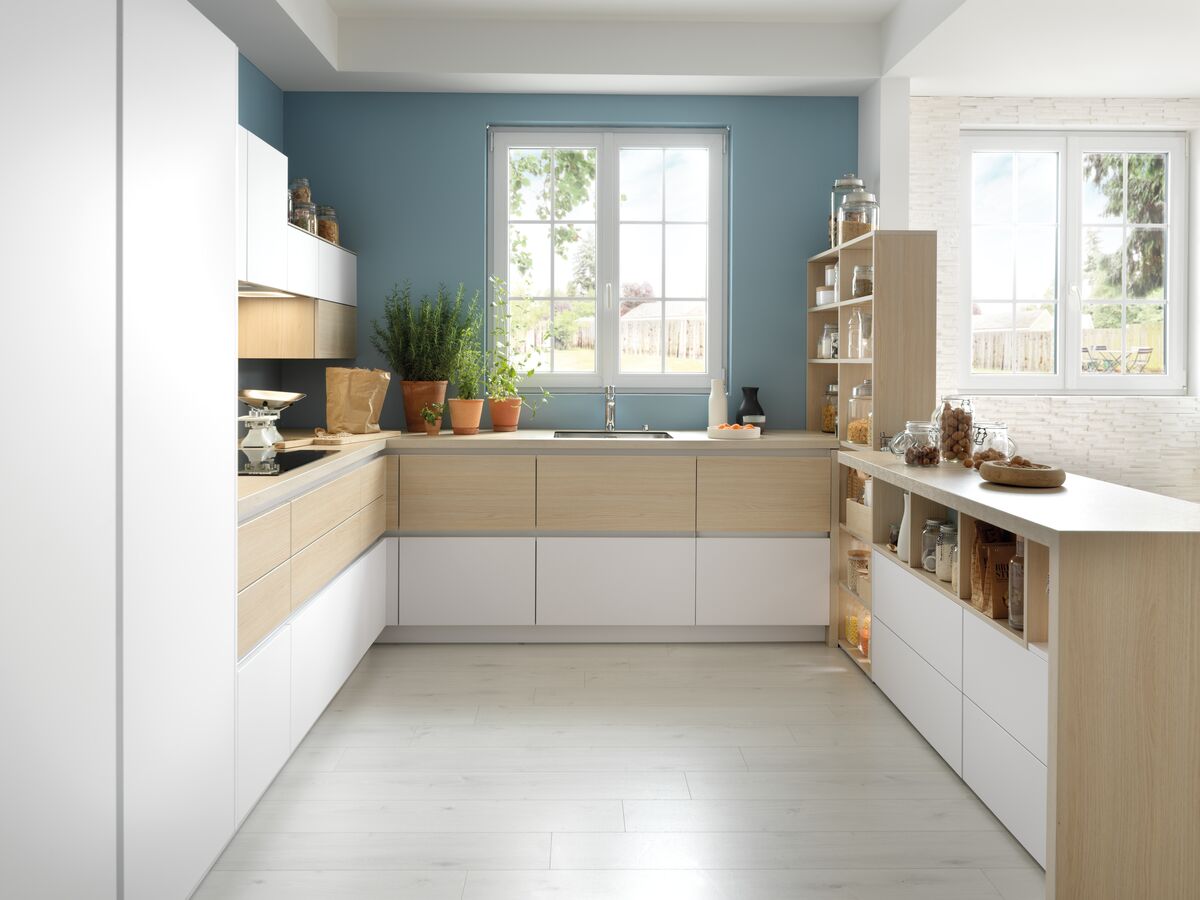 Photos Cuisine Blanche Et Bois