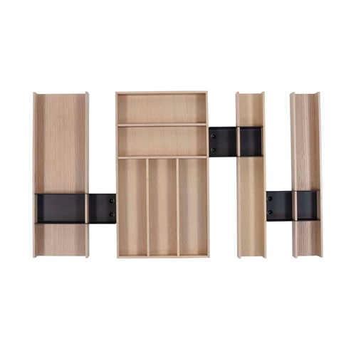 Range-couverts bois modulable XL 7 éléments pour tiroir Schmidt