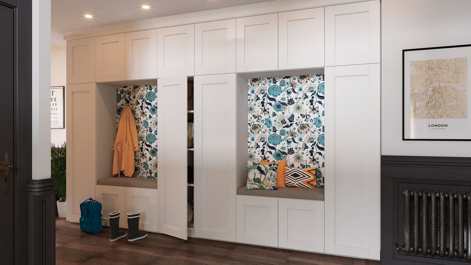 Placards intégrés d'entrée style anglais SCHMIDT