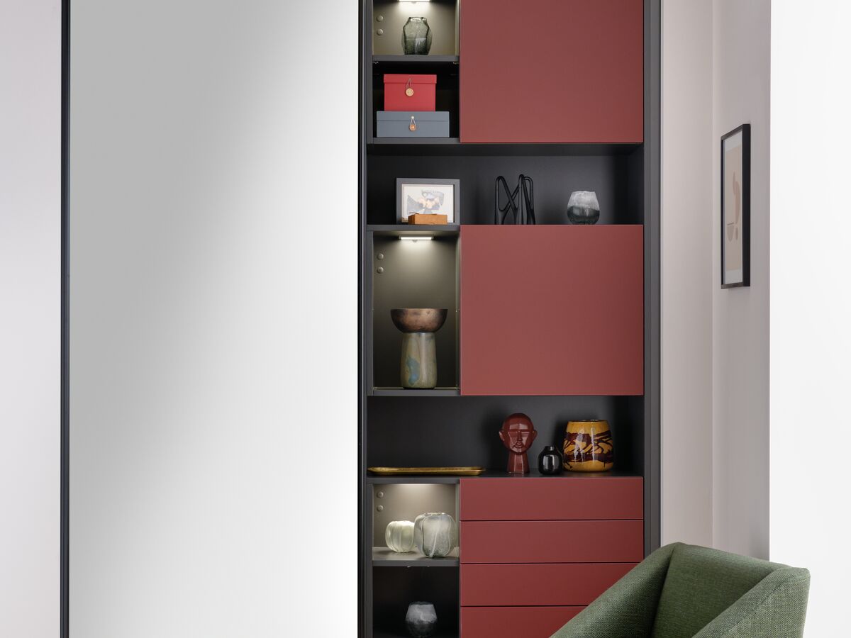 Placard rouge et noir design