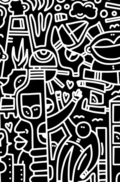 Panneau de crédence Pimp - Le grand festin noir C